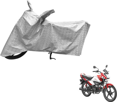 MOCKHE Waterproof Two Wheeler Cover for Hero(Splendor I Smart, Silver)