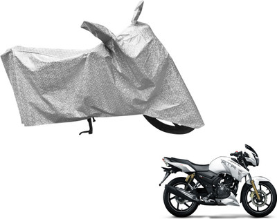 Flipkart SmartBuy Waterproof Two Wheeler Cover for TVS(Apache RTR 160, Silver)