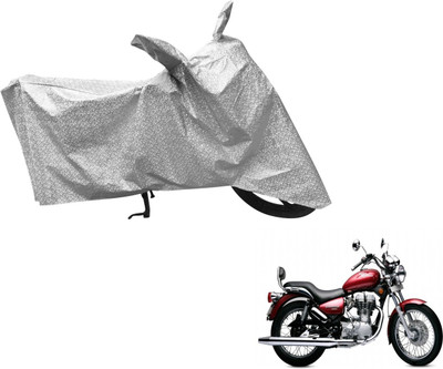 Flipkart SmartBuy Waterproof Two Wheeler Cover for Royal Enfield(Twin spark, Silver)
