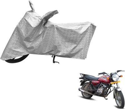 MOCKHE Waterproof Two Wheeler Cover for Bajaj(Boxer, Silver)