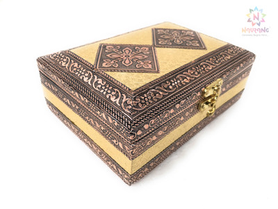navrang Jewellery vanity box organizer Storage Multi Purpose box Vanity, Jewellery Box Vanity Box(Copper, Golden)