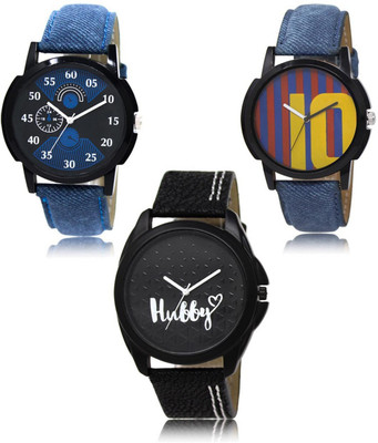 SWIFFIN New latest Designer Combo of 3 Analog Watch  - For Men