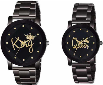 domet Black Dial Analogue Premium Quality Top Trending Latest Attractive Designer Collection Wrist Couple Watch for Men & Women Analog Watch - For Boys & Girls Analog Watch - For Couple