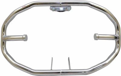 WHEETOYKART 8 Bend with Single Rod Leg Guard Bike Crash Guard(Royal Enfield)