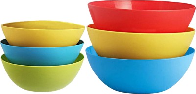 KUBER INDUSTRIES Plastic Microwave Safe 6 Pieces Mixing Bowl Set- 1500, 2000...