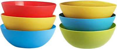 KUBER INDUSTRIES Plastic Microwave Safe 6 Pieces Mixing Bowl Set- 1500 ML...