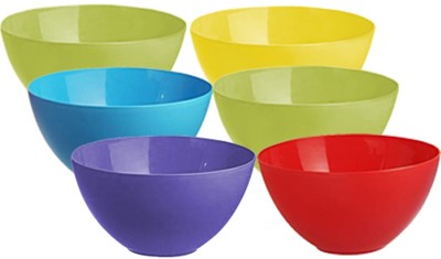 KUBER INDUSTRIES Plastic Microwave Safe 6 Pieces Mixing Bowl Set- 1000 ML...
