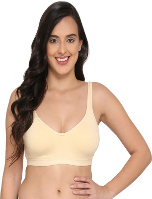 elina by Red lilly chilly Women Sports Non Padded Bra(Beige)