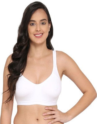 ELINA by Red lilly chilly Women Sports Non Padded Bra(White)