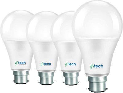 IFITech 12 W Round B22 LED Bulb(White, Pack of 4)