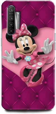 INDICRAFT Back Cover for Realme X2 Minnie Mouse, Fine pink Art, Cartoon, Disney(Multicolor, Hard Case)