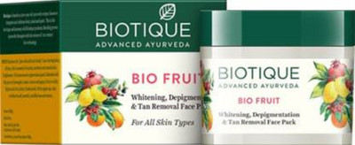 BIOTIQUE BIO Fruit Whitening & Depigmentation Face Pack (75 g)(50 g)
