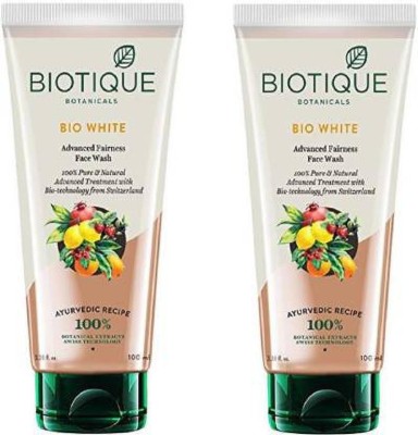 BIOTIQUE fairness face wash pack of 2 Face Wash(200 ml)