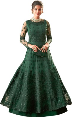 Fancy Lifestyle Anarkali Gown(Green)