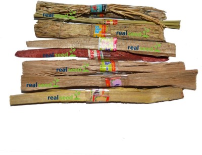 Real Seed Navgrah Shanti Samidha Stick, Navgrah Havan Samidha Wood Sticks for Fire Rituals, 9 Different Wood Sticks - Related to 9 Planets, Vastu Pooja (6 Inches Sticks)