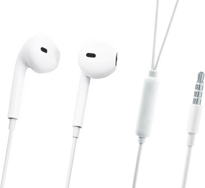 Aarzoomic Best Quality powered sams_ung earphone Wired Headset(White, Wired in the ear)