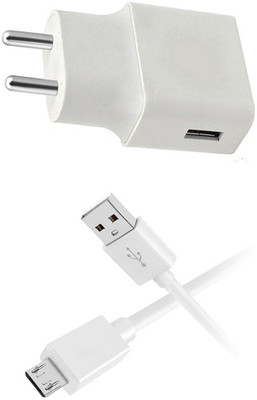 DAKRON Wall Charger Accessory Combo for Vivo Y90(White)