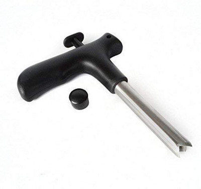 Paybox Newest Useful Stainless Steel Coconut Opener Driller Knife Tool Straight Peeler(Black, Steel)