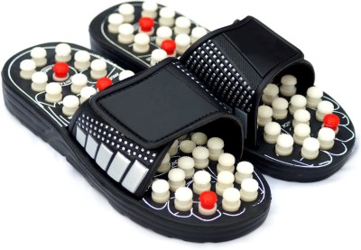 Accu Paduka Men Acupressure Slippers/Accu Paduka Slippers/Reflexology Sandals/Therapeutic Acupoint Massager/Acupressure Acupuncture Therapy Medical/Yoga Paduka/Accu Paduka/Health Care Slippers/Foot Care Relaxation/Rotating Acupressure Foot Massager Shoes Magnetic Therapy Slippers Slides(Multicolor 7