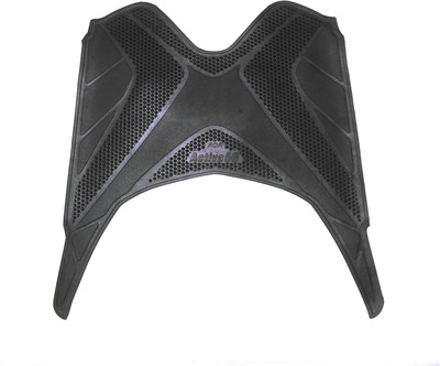 WSI W Black Color Rubber FootMat1 Honda Activa 5G Two Wheeler Mat