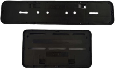 Ride Adventure Number Plate Frame Black Bike Number Plate(Plastic 8.5 cm  x  6.5 cm)