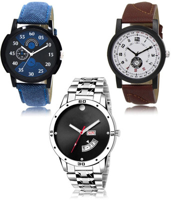 FERRIZZO New latest Designer Combo of 3 Analog Watch  - For Men