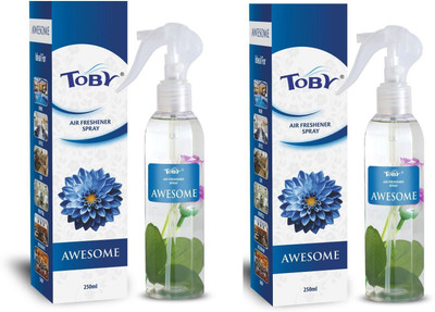 TOBY sweet Spray Awsome air freshner .270 ml each.pack of 2.(2 x 250 ml)
