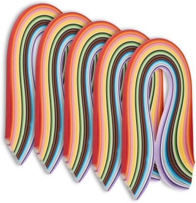 Vardhman 1000 Multicolored High Quality Paper Quilling Strip 5 mm, Colorful Art Paper Strips DIY Paper Hand Craft Decoration