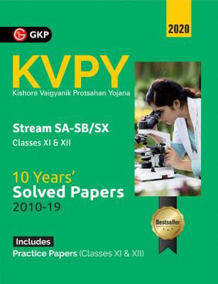 Kvpy 2020 Stream Sa & Sb/Sx (Class Xi & XII) 10 Years' Solved Papers 2010(English, Paperback, unknown)