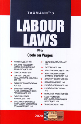 Taxmann's Labour Laws With Code on Wages (2020 Edition) [paperback] Taxmann Publication Pvt. Ltd.(English, Binding, Taxmann Publication Pvt. Ltd.)