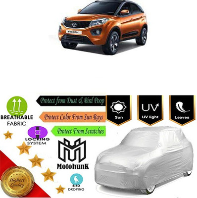 MotohunK Car Cover For Tata Nexon (Without Mirror Pockets)(Silver, For 2018 Models)