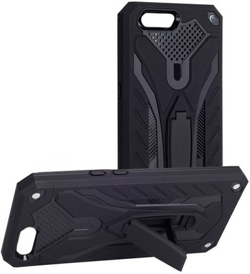 VAKIBO Back Cover for Realme C2, Oppo A1K(Black, Rugged Armor)