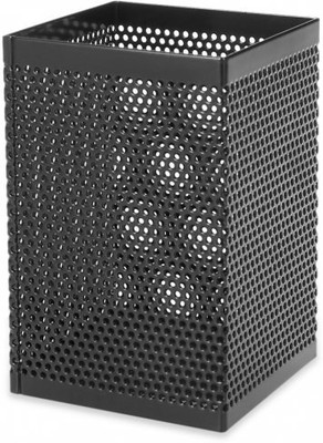 Hemi 1 Compartments Iron Pen Stand(Black)