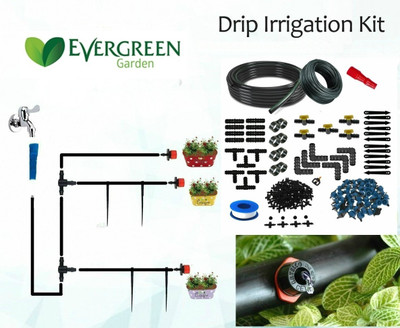 Evergreen Drip Irrigation Garden Watering 10 Plants Drip Kit Drip Irrigation Kit