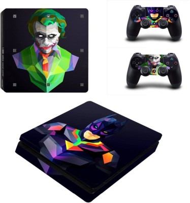 ELTON Batman VS Joker Theme 3M Skin Sticker Cover for PS4 Slim Console and Controllers  Gaming Accessory Kit(Multicolor, For PS4)