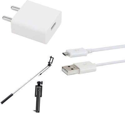 DAKRON Wall Charger Accessory Combo for Vivo Z1 Pro(White)