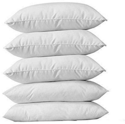 Changers Polyester Fibre Abstract Sleeping Pillow Pack of 5(White)