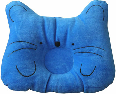 Angaakar Clothings Microfibre Solid Sleeping Pillow Pack of 1(Blue)
