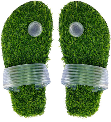 raj collection Men Flip Flops(Green, Neutral , 6)