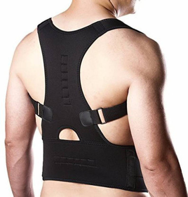 GORICH Real Doctors Plus Posture Support BELT Back & Abdomen Support AQ47 Posture Corrector(Black)