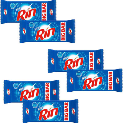 Rin advanced big bar 250 GM soap (PACK OF 6) Detergent Bar(1500 g, Pack of 6)