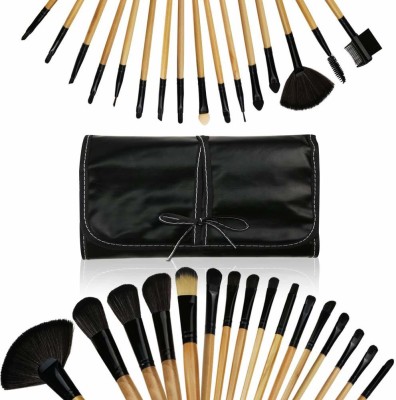 Bestop 24 Piece Makeup Brush Set With Storage Pouch -(Pack of 24)