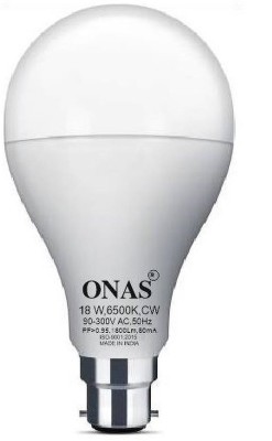 Onas 18 W Standard B22 LED Bulb(White, Pack of 2)
