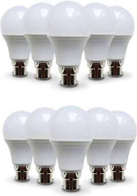 Best Price Ever 9 W Basic Standard B22 LED Bulb(White, Pack of 10)