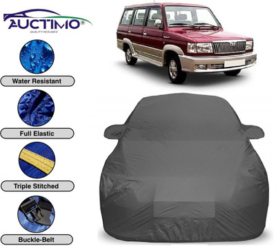 AUCTIMO Car Cover For Toyota Qualis (With Mirror Pockets)(Grey)