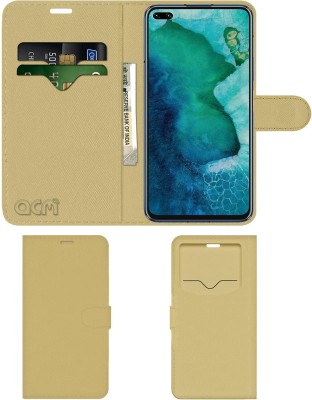 ACM Flip Cover for Honor V30(Gold, Cases with Holder, Pack of: 1)