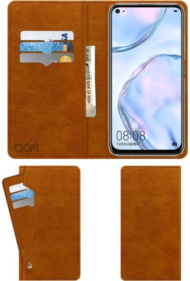 ACM Flip Cover for Huawei Nova 6 Se(Brown, Grip Case, Pack of: 1)