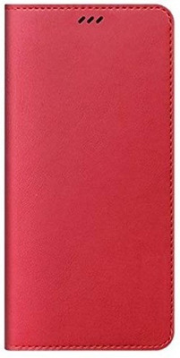 Elica Book Cover for Samsung Galaxy M21(Red, Magnetic Case, Pack of: 1)