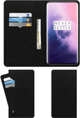 ACM Wallet Case Cover for Oneplus 7 Pro 5G(Black, Cases with Holder, Pack of: 1)