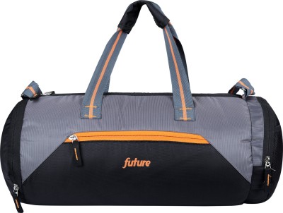 Future Unisex Polyester Waterproof 22 litres Grey Gym Duffle Bag Duffel Without Wheels